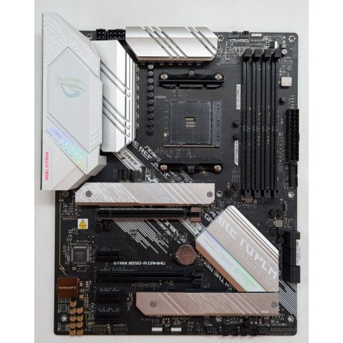 Материнська плата Asus ROG STRIX B550-A GAMING (sAM4, AMD B550) (Відновлено продавцем, 777735) купити з перевіркою сумісності: огляд, характеристики, ціна у Києві, Львові, Вінниці, Хмельницькому, Івано-Франківську, Україні | інтернет-магазин TELEMART.UA фото