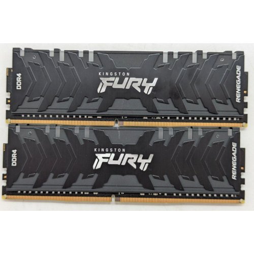 Озп Kingston DDR4 32GB (2x16GB) 3200Mhz FURY Renegade RGB Black (KF432C16RB1AK2/32) (Відновлено продавцем, 777740) купити з перевіркою сумісності: огляд, характеристики, ціна у Києві, Львові, Вінниці, Хмельницькому, Івано-Франківську, Україні | інтернет-магазин TELEMART.UA фото