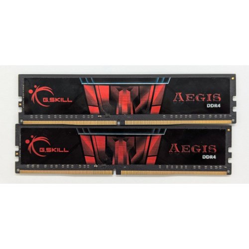 Озп G.Skill DDR4 16GB (2x8GB) 2400Mhz Aegis (F4-2400C17D-16GIS) (Відновлено продавцем, 777743) купити з перевіркою сумісності: огляд, характеристики, ціна у Києві, Львові, Вінниці, Хмельницькому, Івано-Франківську, Україні | інтернет-магазин TELEMART.UA фото