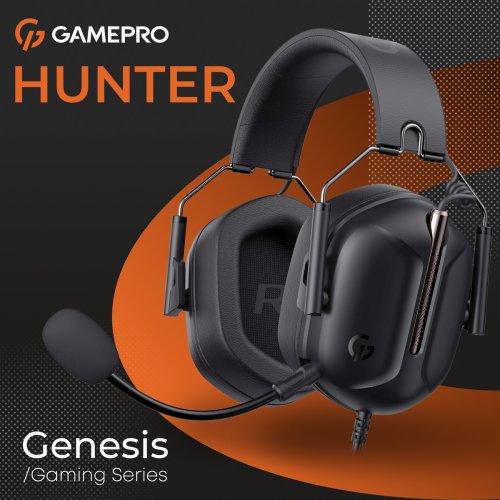 Купити Навушники GamePro Genesis Hunter (HS1350B) Black - ціна в Києві, Львові, Вінниці, Хмельницькому, Франківську, Україні | інтернет-магазин TELEMART.UA фото