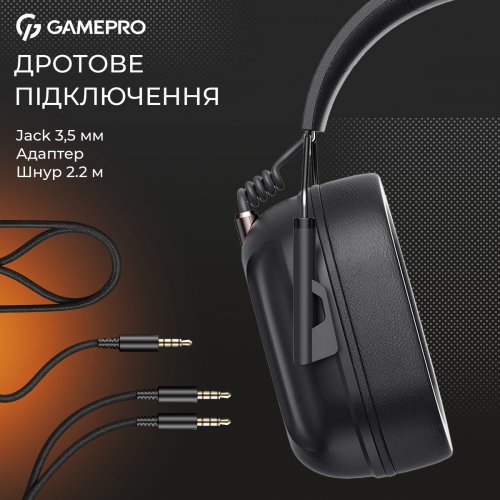 Купити Навушники GamePro Genesis Hunter (HS1350B) Black - ціна в Києві, Львові, Вінниці, Хмельницькому, Франківську, Україні | інтернет-магазин TELEMART.UA фото