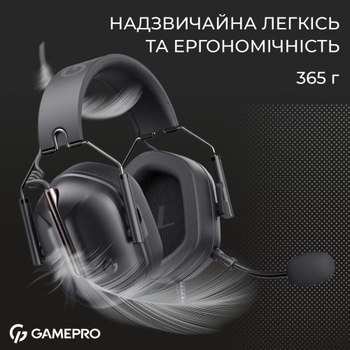 Купити Навушники GamePro Genesis Hunter (HS1350B) Black - ціна в Києві, Львові, Вінниці, Хмельницькому, Франківську, Україні | інтернет-магазин TELEMART.UA фото