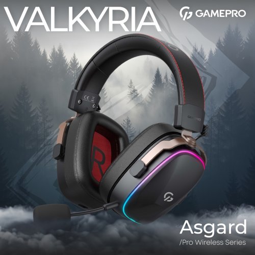 Купити Навушники GamePro Asgard Valkyria RGB (HSW249) Black - ціна в Києві, Львові, Вінниці, Хмельницькому, Франківську, Україні | інтернет-магазин TELEMART.UA фото
