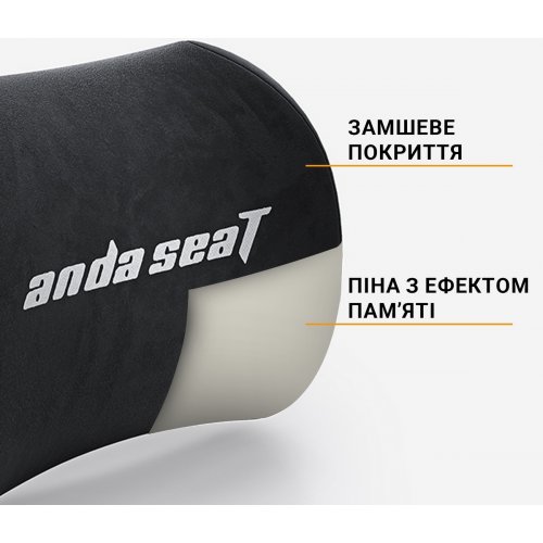 Купить Подушка для головы Anda Seat Novis Head Pillow (AC-TZ-AD23-B-F-J) Black - цена в Харькове, Киеве, Днепре, Одессе
в интернет-магазине Telemart фото