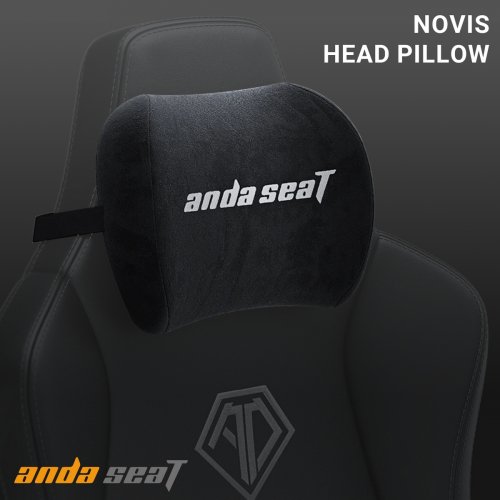 Купить Подушка для головы Anda Seat Novis Head Pillow (AC-TZ-AD23-B-F-J) Black - цена в Харькове, Киеве, Днепре, Одессе
в интернет-магазине Telemart фото