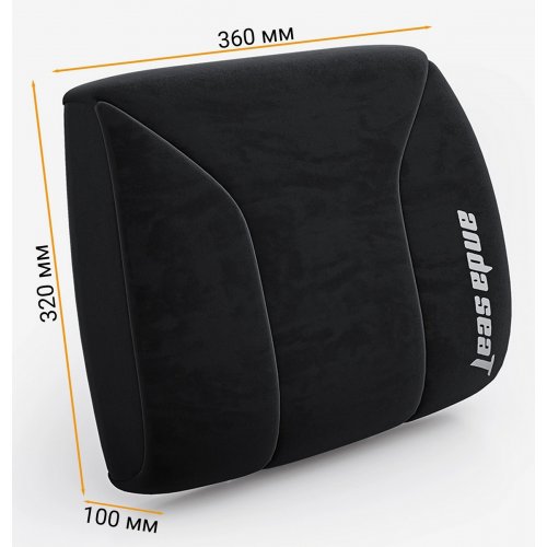 Купить Подушка для поясницы Anda Seat Novis Lumbar Pillow Size XL (AC-YZ-AD23XL-B-F-J) Black - цена в Харькове, Киеве, Днепре, Одессе
в интернет-магазине Telemart фото