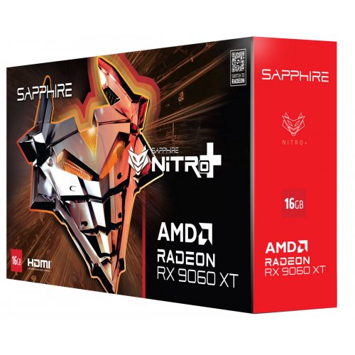 Відеокарта Sapphire Radeon RX 9060 XT NITRO+ 16384MB (11350-01-20G) купити з перевіркою сумісності: огляд, характеристики, ціна у Києві, Львові, Вінниці, Хмельницькому, Івано-Франківську, Україні | інтернет-магазин TELEMART.UA фото