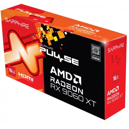Відеокарта Sapphire Radeon RX 9060 XT PULSE 16384MB (11350-03-20G) купити з перевіркою сумісності: огляд, характеристики, ціна у Києві, Львові, Вінниці, Хмельницькому, Івано-Франківську, Україні | інтернет-магазин TELEMART.UA фото