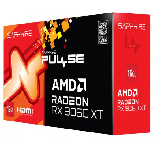 Відеокарта Sapphire Radeon RX 9060 XT PULSE 16384MB (11350-03-20G) купити з перевіркою сумісності: огляд, характеристики, ціна у Києві, Львові, Вінниці, Хмельницькому, Івано-Франківську, Україні | інтернет-магазин TELEMART.UA фото