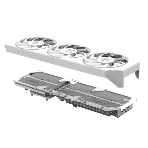Відеокарта PowerColor Radeon RX 9060 XT Hellhound Spectral White 16384MB (RX9060XT 16G-L/OC/WHITE) купити з перевіркою сумісності: огляд, характеристики, ціна у Києві, Львові, Вінниці, Хмельницькому, Івано-Франківську, Україні | інтернет-магазин TELEMART.UA фото