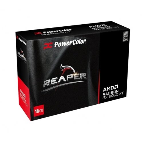 Відеокарта PowerColor Radeon RX 9060 XT Reaper 16384MB (RX9060XT 16G-A) купити з перевіркою сумісності: огляд, характеристики, ціна у Києві, Львові, Вінниці, Хмельницькому, Івано-Франківську, Україні | інтернет-магазин TELEMART.UA фото