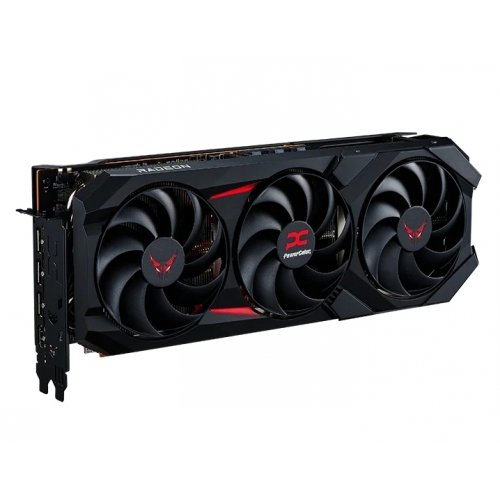 Купить Видеокарта PowerColor Radeon RX 9070 XT Red Devil Backplate Special Edition 16384MB (RX9070XT 16G-E/OC/BP) с проверкой совместимости: обзор, характеристики, цена в Киеве, Днепре, Одессе, Харькове, Украине | интернет-магазин TELEMART.UA фото