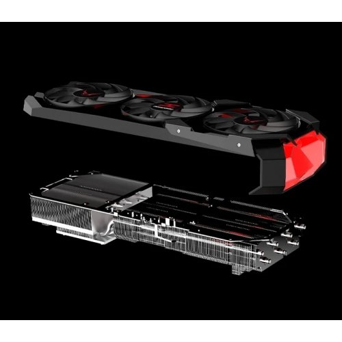 Купить Видеокарта PowerColor Radeon RX 9070 XT Red Devil Backplate Special Edition 16384MB (RX9070XT 16G-E/OC/BP) с проверкой совместимости: обзор, характеристики, цена в Киеве, Днепре, Одессе, Харькове, Украине | интернет-магазин TELEMART.UA фото