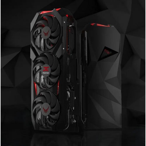 Купить Видеокарта PowerColor Radeon RX 9070 XT Red Devil Backplate Special Edition 16384MB (RX9070XT 16G-E/OC/BP) с проверкой совместимости: обзор, характеристики, цена в Киеве, Днепре, Одессе, Харькове, Украине | интернет-магазин TELEMART.UA фото