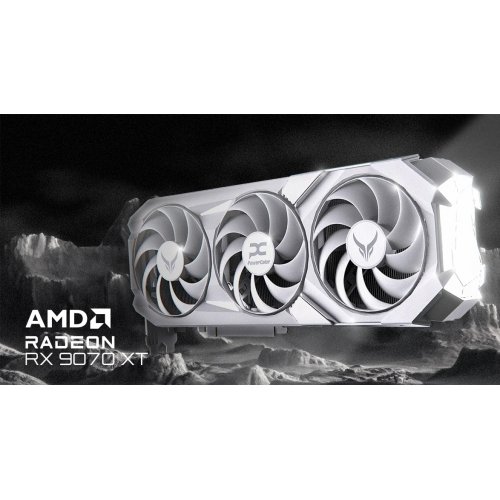 Відеокарта PowerColor Radeon RX 9070 XT Red Devil Spectral White 16384MB (RX9070XT 16G-E/OC/WHITE) купити з перевіркою сумісності: огляд, характеристики, ціна у Києві, Львові, Вінниці, Хмельницькому, Івано-Франківську, Україні | інтернет-магазин TELEMART.UA фото