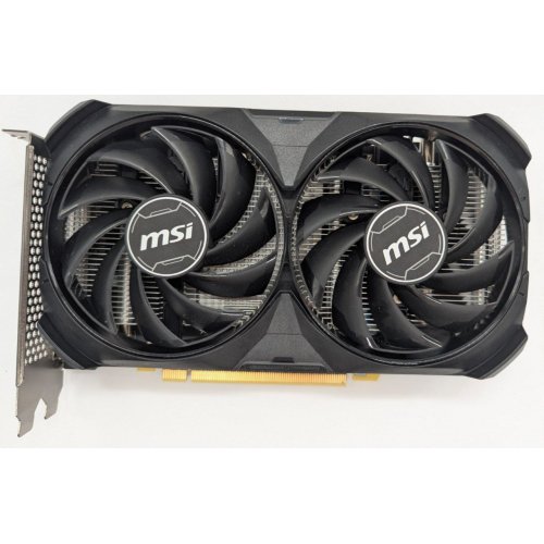 Відеокарта MSI GeForce RTX 4060 VENTUS 2X BLACK OC 8192MB (RTX 4060 VENTUS 2X BLACK 8G OC) (Відновлено продавцем, 777858) купити з перевіркою сумісності: огляд, характеристики, ціна у Києві, Львові, Вінниці, Хмельницькому, Івано-Франківську, Україні | інтернет-магазин TELEMART.UA фото