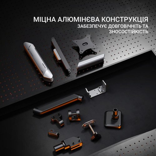 Купити Настільне кріплення для монітора Anda Seat Stealth Pro II 17-42" (AD-W-A9-1S-FW) White/Grey - ціна в Києві, Львові, Вінниці, Хмельницькому, Франківську, Україні | інтернет-магазин TELEMART.UA фото