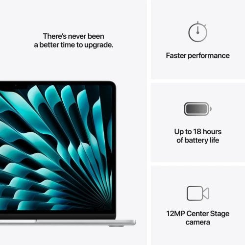 Купить Ноутбук Apple MacBook Air 13.6" M4 16/512GB 2025 (MW0X3UA/A) Silver - цена в Харькове, Киеве, Днепре, Одессе
в интернет-магазине Telemart фото