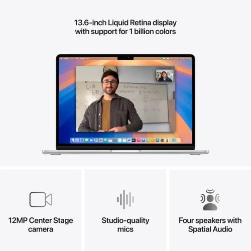 Купить Ноутбук Apple MacBook Air 13.6" M4 16/512GB 2025 (MW0X3UA/A) Silver - цена в Харькове, Киеве, Днепре, Одессе
в интернет-магазине Telemart фото