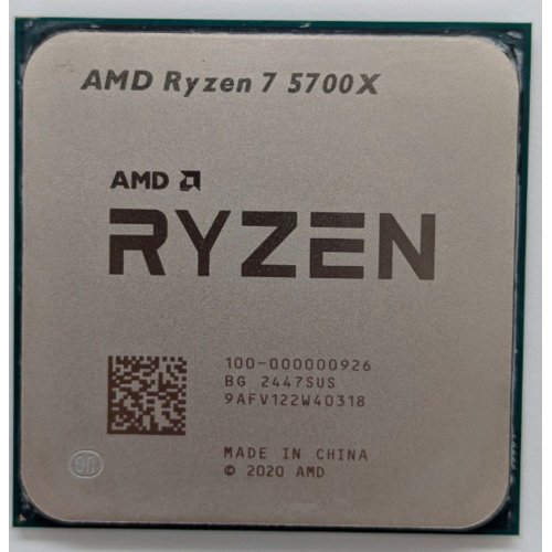 Купить Процессор AMD Ryzen 7 5700X 3.4(4.6)GHz 32MB sAM4 Tray (100-000000926) (Восстановлено продавцом, 777889) с проверкой совместимости: обзор, характеристики, цена в Киеве, Днепре, Одессе, Харькове, Украине | интернет-магазин TELEMART.UA фото
