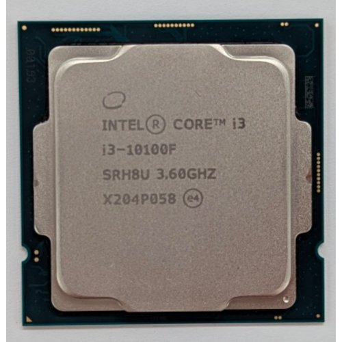 Процесор Intel Core i3-10100F 3.6(4.3)GHz 6MB s1200 Tray (CM8070104291318) (Відновлено продавцем, 777892) купити з перевіркою сумісності: огляд, характеристики, ціна у Києві, Львові, Вінниці, Хмельницькому, Івано-Франківську, Україні | інтернет-магазин TELEMART.UA фото