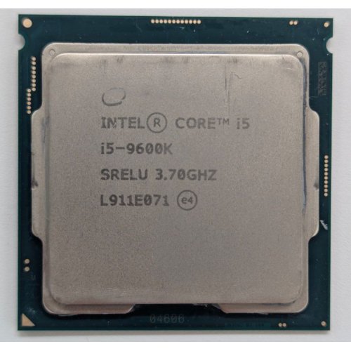 Процесор Intel Core i5-9600K 3.7(4.6)GHz 9MB s1151 Tray (CM8068403874404) (Відновлено продавцем, 777945) купити з перевіркою сумісності: огляд, характеристики, ціна у Києві, Львові, Вінниці, Хмельницькому, Івано-Франківську, Україні | інтернет-магазин TELEMART.UA фото