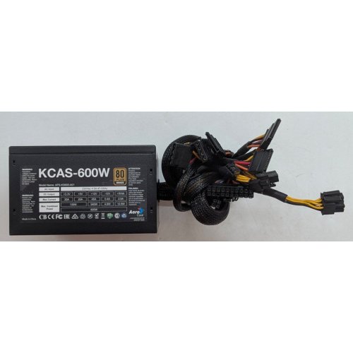 Купить Блок питания Aerocool KCAS 600W (APS-KS600-A01) (Восстановлено продавцом, 778126) с проверкой совместимости: обзор, характеристики, цена в Киеве, Днепре, Одессе, Харькове, Украине | интернет-магазин TELEMART.UA фото