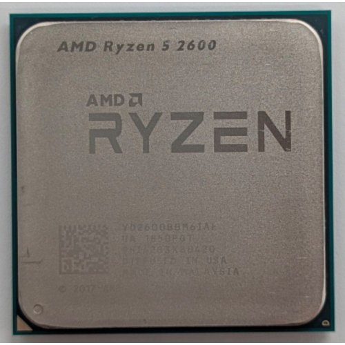 Процесор AMD Ryzen 5 2600 3.4(3.9)GHz 16MB sAM4 Tray (YD2600BBM6IAF) (Відновлено продавцем, 778129) купити з перевіркою сумісності: огляд, характеристики, ціна у Києві, Львові, Вінниці, Хмельницькому, Івано-Франківську, Україні | інтернет-магазин TELEMART.UA фото
