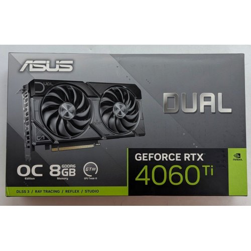 Купить Видеокарта Asus Dual GeForce RTX 4060 Ti EVO OC 8192MB (DUAL-RTX4060TI-O8G-EVO) (Восстановлено продавцом, 778149) с проверкой совместимости: обзор, характеристики, цена в Киеве, Днепре, Одессе, Харькове, Украине | интернет-магазин TELEMART.UA фото