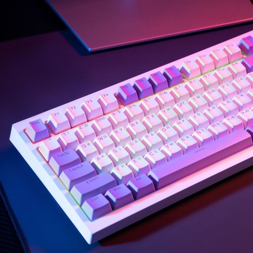 Клавиатура Proove Gaming Coupe RGB Huano Kobe Wireless (WKCP00022402) White купить в Украине: Киев, Днепр, Харьков, Одесса  | Низкая цена, отзывы, характеристики от TELEMART фото