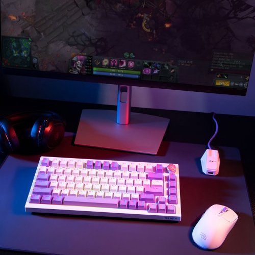 Клавиатура Proove Gaming Coupe RGB Huano Kobe Wireless (WKCP00022402) White купить в Украине: Киев, Днепр, Харьков, Одесса  | Низкая цена, отзывы, характеристики от TELEMART фото
