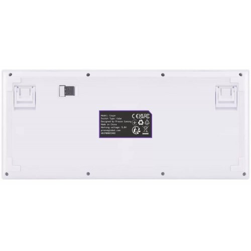 Купити Клавіатура Proove Gaming Coupe RGB Huano Kobe Wireless (WKCP00022402) White - ціна в Києві, Львові, Вінниці, Хмельницькому, Франківську, Україні | інтернет-магазин TELEMART.UA фото