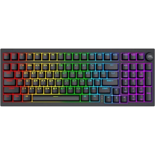 Купити Клавіатура Proove Gaming Slicker Pro RGB Gateron G Pro 3.0 Yellow Wireless (WKSLP0022401) Black - ціна в Києві, Львові, Вінниці, Хмельницькому, Франківську, Україні | інтернет-магазин TELEMART.UA фото