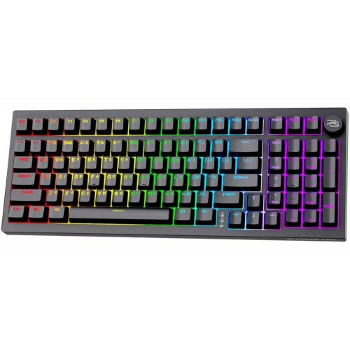 Купити Клавіатура Proove Gaming Slicker Pro RGB Gateron G Pro 3.0 Yellow Wireless (WKSLP0022401) Black - ціна в Києві, Львові, Вінниці, Хмельницькому, Франківську, Україні | інтернет-магазин TELEMART.UA фото