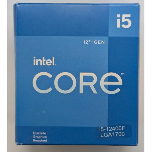 Купить Процессор Intel Core i5-12400F 2.5(4.4)GHz 18MB s1700 Box (BX8071512400F) (Восстановлено продавцом, 778158) с проверкой совместимости: обзор, характеристики, цена в Киеве, Днепре, Одессе, Харькове, Украине | интернет-магазин TELEMART.UA фото