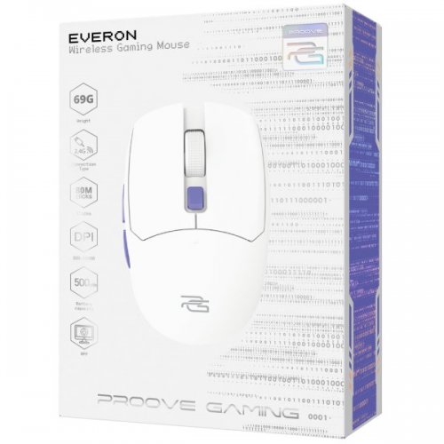 Купити Миша Proove Gaming Everon (WMEV00022002) White - ціна в Києві, Львові, Вінниці, Хмельницькому, Франківську, Україні | інтернет-магазин TELEMART.UA фото