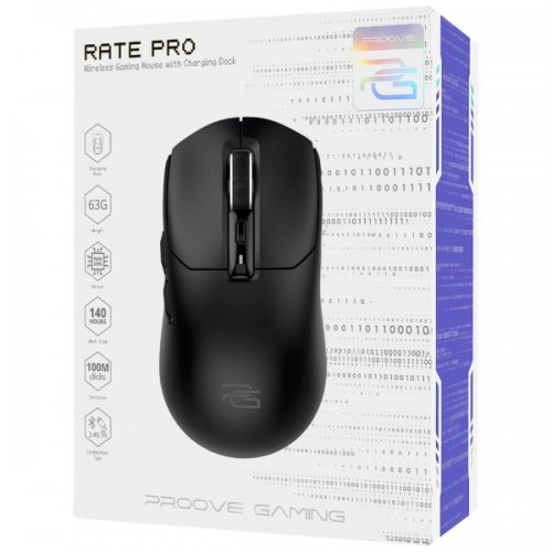 Миша Proove Gaming Rate Pro with Charging Dock (WMRPCD022001) Black купити в Україні: Київ, Львів, Хмельницький, Тернопіль | Низька ціна, відгуки, характеристики від TELEMART фото