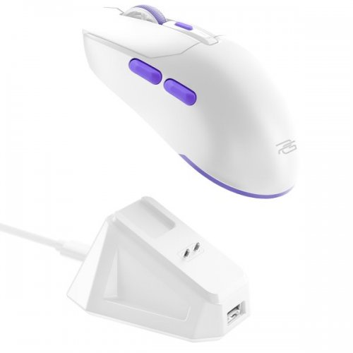 Купить Мышка Proove Gaming Rate Pro with Charging Dock (WMRPCD022002) White - цена в Харькове, Киеве, Днепре, Одессе
в интернет-магазине Telemart фото