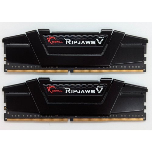 Купить Озу G.Skill DDR4 32GB (2x16GB) 3600Mhz Ripjaws V Black (F4-3600C18D-32GVK) (Восстановлено продавцом, 778172) с проверкой совместимости: обзор, характеристики, цена в Киеве, Днепре, Одессе, Харькове, Украине | интернет-магазин TELEMART.UA фото