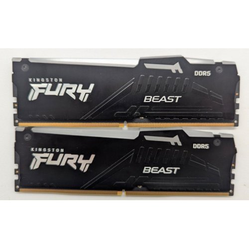 Купить Озу Kingston DDR5 64GB (2x32GB) 6000Mhz FURY Beast RGB Black (KF560C30BBAK2-64) (Восстановлено продавцом, 778231) с проверкой совместимости: обзор, характеристики, цена в Киеве, Днепре, Одессе, Харькове, Украине | интернет-магазин TELEMART.UA фото