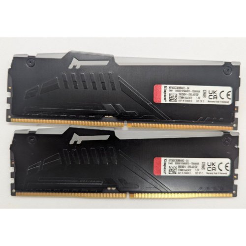 Купить Озу Kingston DDR5 64GB (2x32GB) 6000Mhz FURY Beast RGB Black (KF560C30BBAK2-64) (Восстановлено продавцом, 778231) с проверкой совместимости: обзор, характеристики, цена в Киеве, Днепре, Одессе, Харькове, Украине | интернет-магазин TELEMART.UA фото