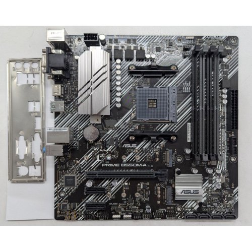 Материнська плата Asus PRIME B550M-A (sAM4, AMD B550) (Відновлено продавцем, 778264) купити з перевіркою сумісності: огляд, характеристики, ціна у Києві, Львові, Вінниці, Хмельницькому, Івано-Франківську, Україні | інтернет-магазин TELEMART.UA фото