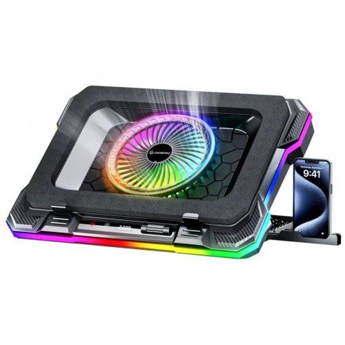 Купити Охолоджувальна підставка для ноутбука GamePro CP950 Black - ціна в Києві, Львові, Вінниці, Хмельницькому, Франківську, Україні | інтернет-магазин TELEMART.UA фото