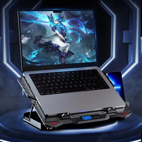 Купити Охолоджувальна підставка для ноутбука GamePro CP560 Black - ціна в Києві, Львові, Вінниці, Хмельницькому, Франківську, Україні | інтернет-магазин TELEMART.UA фото