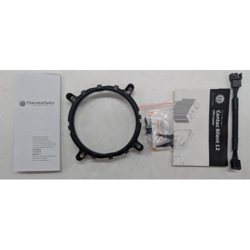 Кулер Thermaltake Contac Silent 12 (CL-P039-AL12BL-A) (Відновлено продавцем, 778456) купити з перевіркою сумісності: огляд, характеристики, ціна у Києві, Львові, Вінниці, Хмельницькому, Івано-Франківську, Україні | інтернет-магазин TELEMART.UA фото