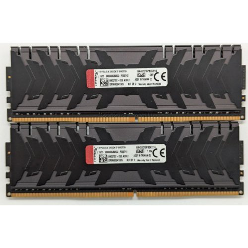 Купить Озу HyperX DDR4 16GB (2x8GB) 3200Mhz Predator (HX432C16PB3K2/16) (Восстановлено продавцом, 778540) с проверкой совместимости: обзор, характеристики, цена в Киеве, Днепре, Одессе, Харькове, Украине | интернет-магазин TELEMART.UA фото