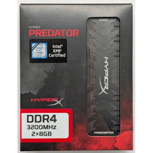 Купить Озу HyperX DDR4 16GB (2x8GB) 3200Mhz Predator (HX432C16PB3K2/16) (Восстановлено продавцом, 778540) с проверкой совместимости: обзор, характеристики, цена в Киеве, Днепре, Одессе, Харькове, Украине | интернет-магазин TELEMART.UA фото