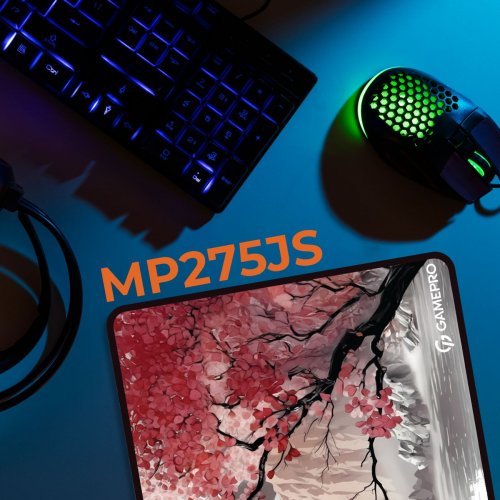 Купити Килимок для миші GamePro MP275JS Grey/Pink - ціна в Києві, Львові, Вінниці, Хмельницькому, Франківську, Україні | інтернет-магазин TELEMART.UA фото