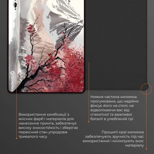 Купити Килимок для миші GamePro MP275JS Grey/Pink - ціна в Києві, Львові, Вінниці, Хмельницькому, Франківську, Україні | інтернет-магазин TELEMART.UA фото