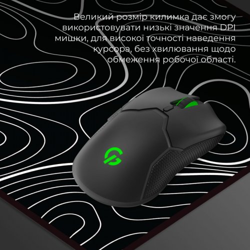 Купити Килимок для миші GamePro MP275AB Black - ціна в Києві, Львові, Вінниці, Хмельницькому, Франківську, Україні | інтернет-магазин TELEMART.UA фото